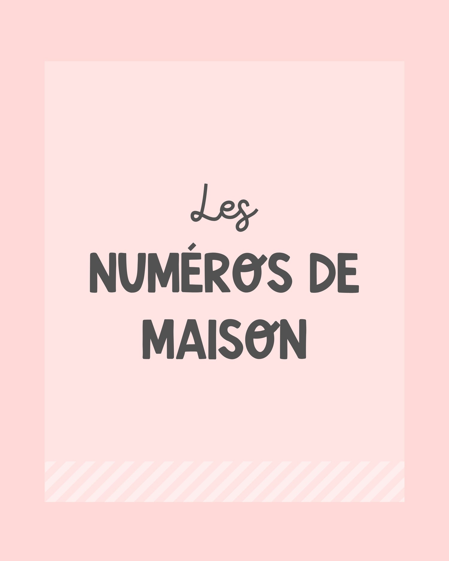 Les Numéros de Maison